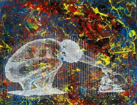 Hamletka, plátno 100x130cm